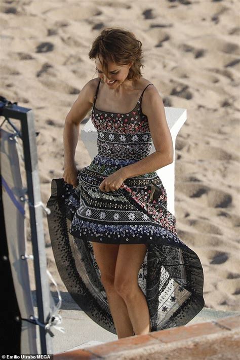 Natalie Portman dances on the beach for a stunning Dior shoot